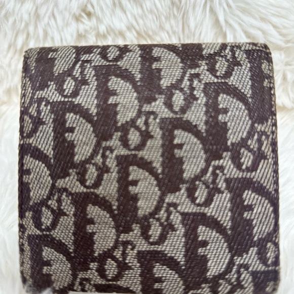 Christian Dior Trotter Canvas Leather Trifold Wallet - Picture 3 of 8